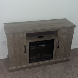 Veropeso TV Stand With Fireplace