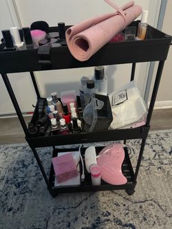 Nail supply with cart