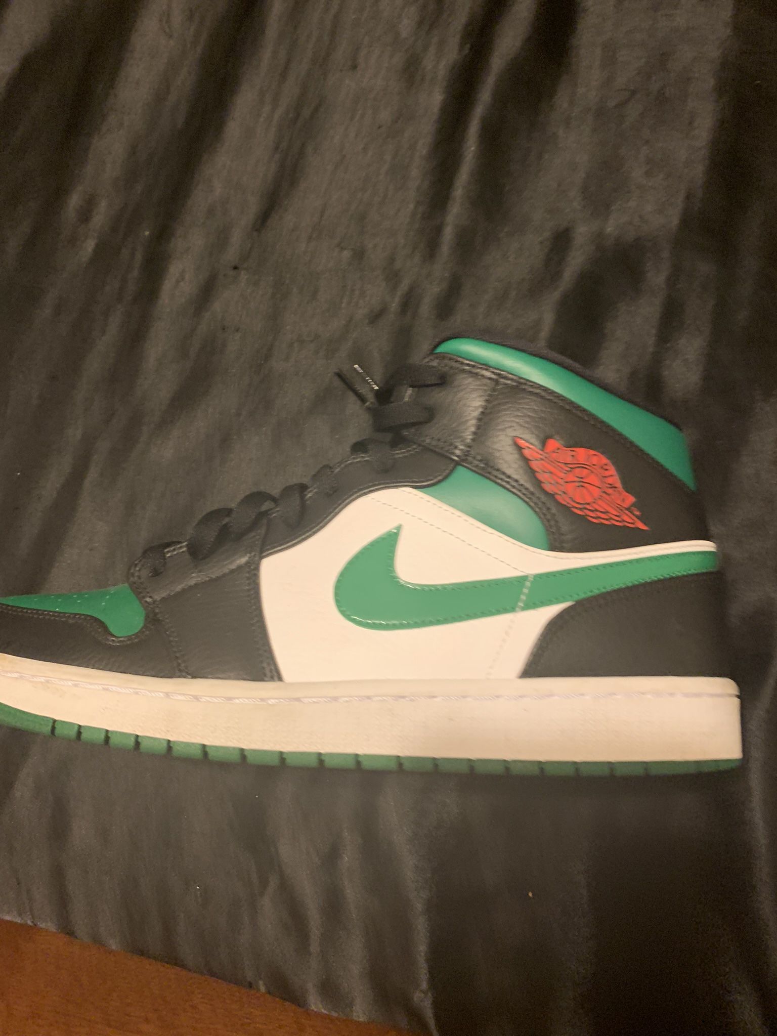 Jordan 1 Green Toe Mid Size 13