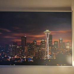 IKEA Seattle Space Needle Framed Canvas 55x39
