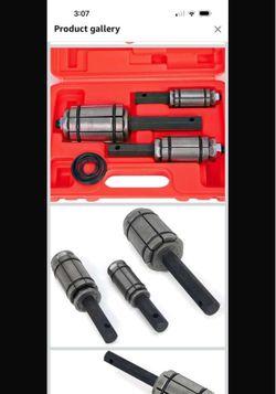 Stark USA 3-Pieces 1/18'' to 3-1/2'' Tail Exhaust Pipe Expander Exhaust Muffler Spreader Tail Pipe Muffler Exhaust Spreader Kit  with Case  15$