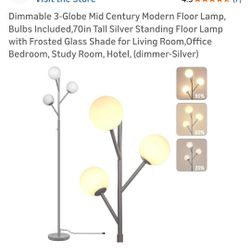 70" Dimmable 3 Globe Floor Lamp 