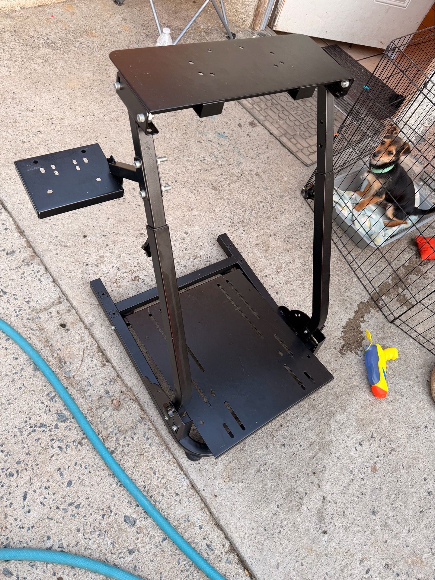 Racing wheel stand