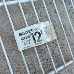 White Closet Organizer Shelf