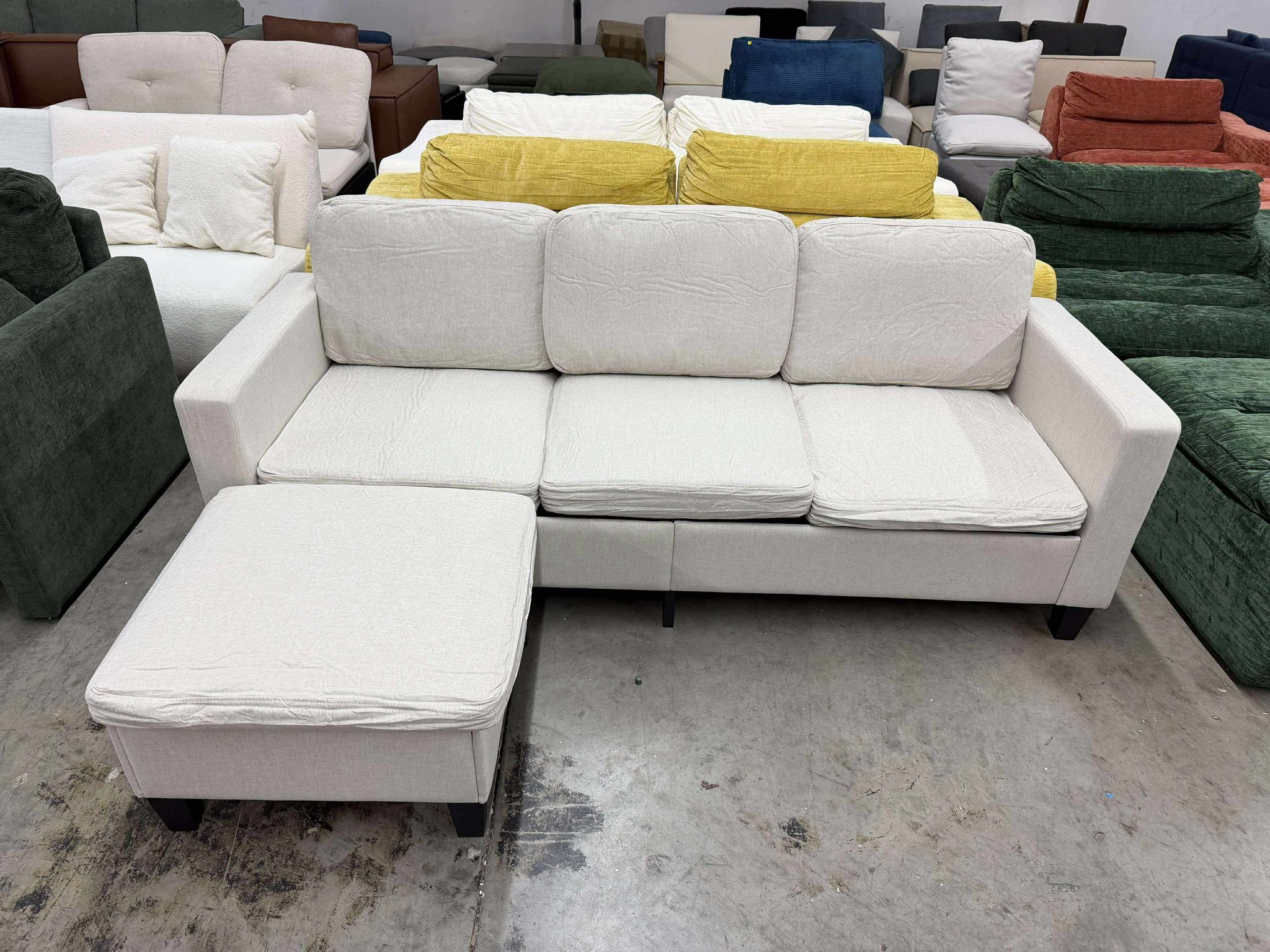 Couch for Living Room - 78'' 3 Seat Sectional Sofa Couches