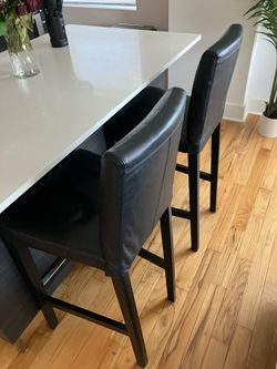 Two bar stools (Bergmund - IKEA)