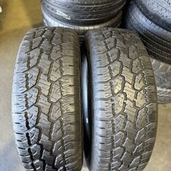 Pair Of Used Tires With Good Thread LT275/70R17