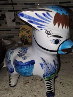 Vintage Mexican donkey  ceramic