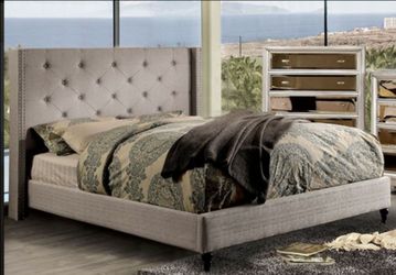 Brand New Grey Eastern King Bed Frame