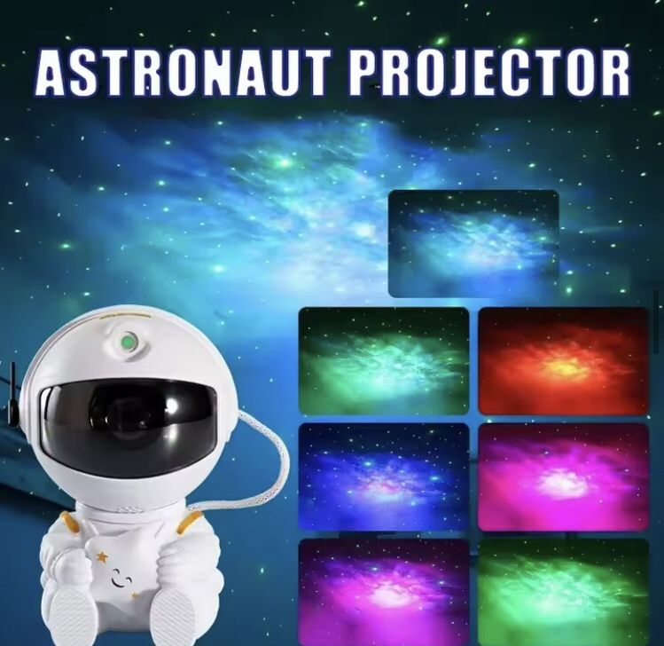 Astronaut Galaxy Star Projector Night Light – Kids & Home Decor