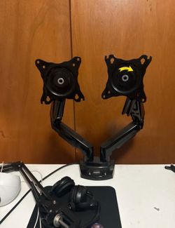 New HUANUO dual monitor arms