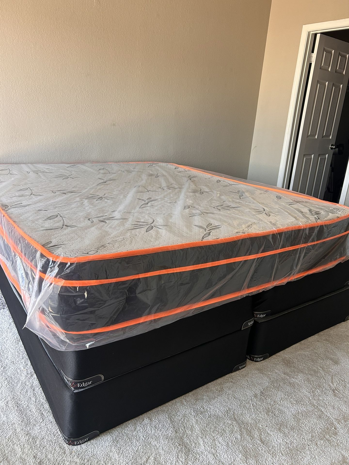 Cali king Mattress & Box Springs