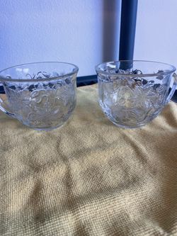 Princess house Fantasia two cappuccino mugs