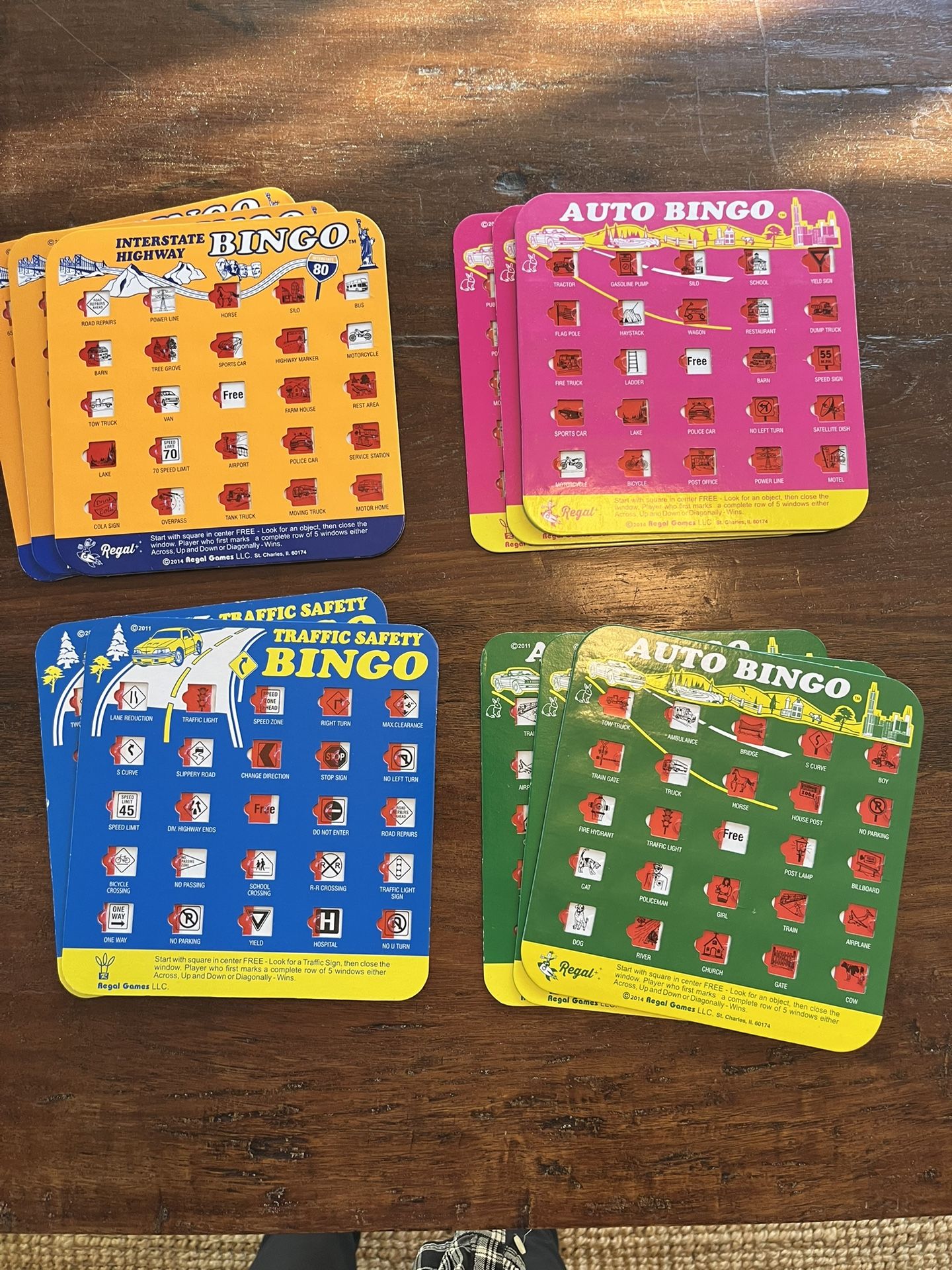 Vintage Inspired Road Trip Bingo Board Game