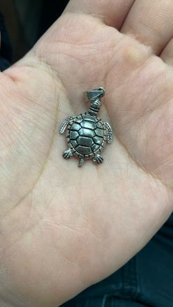 VINTAGE 925 Sterling Turtle Charm