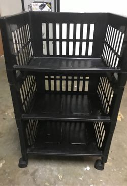 Storage trolley rack