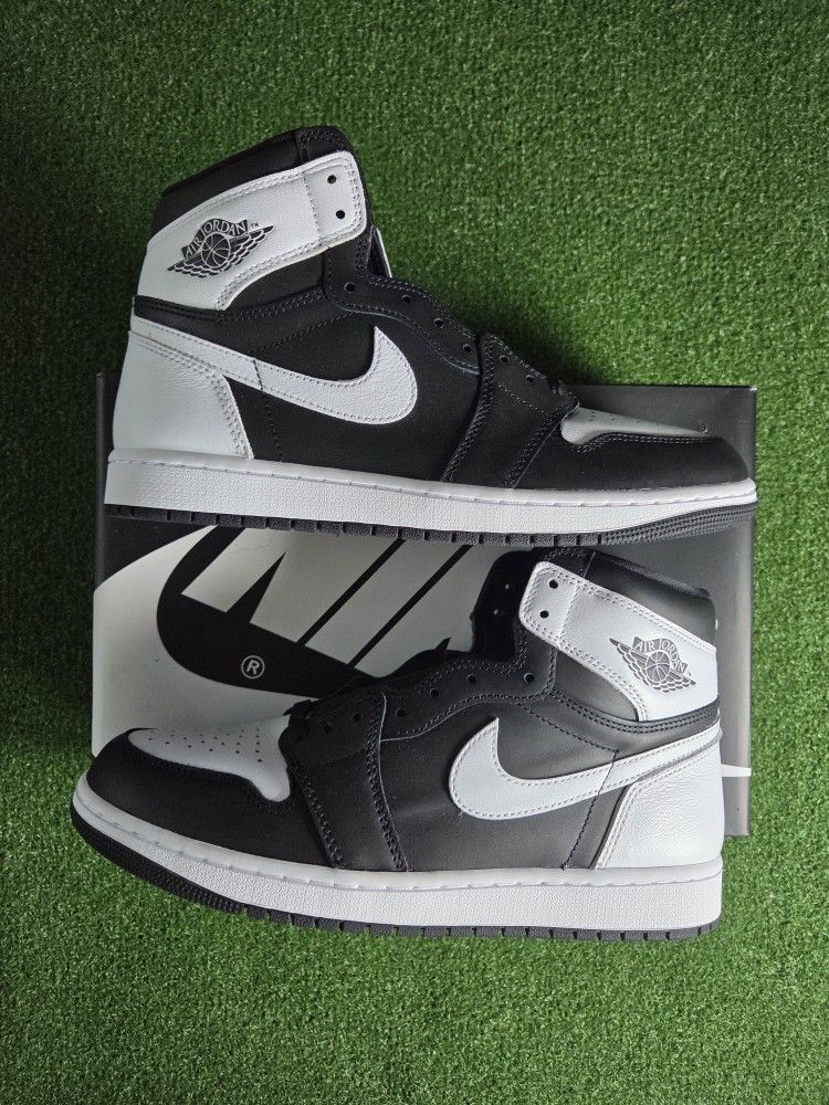 Air Jordan 1 High Black White Size 10M