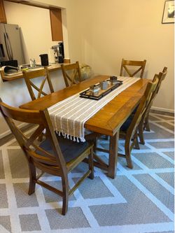 Dining table with 8 chairs