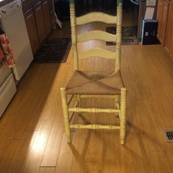4 Ladder Back wooden chairs