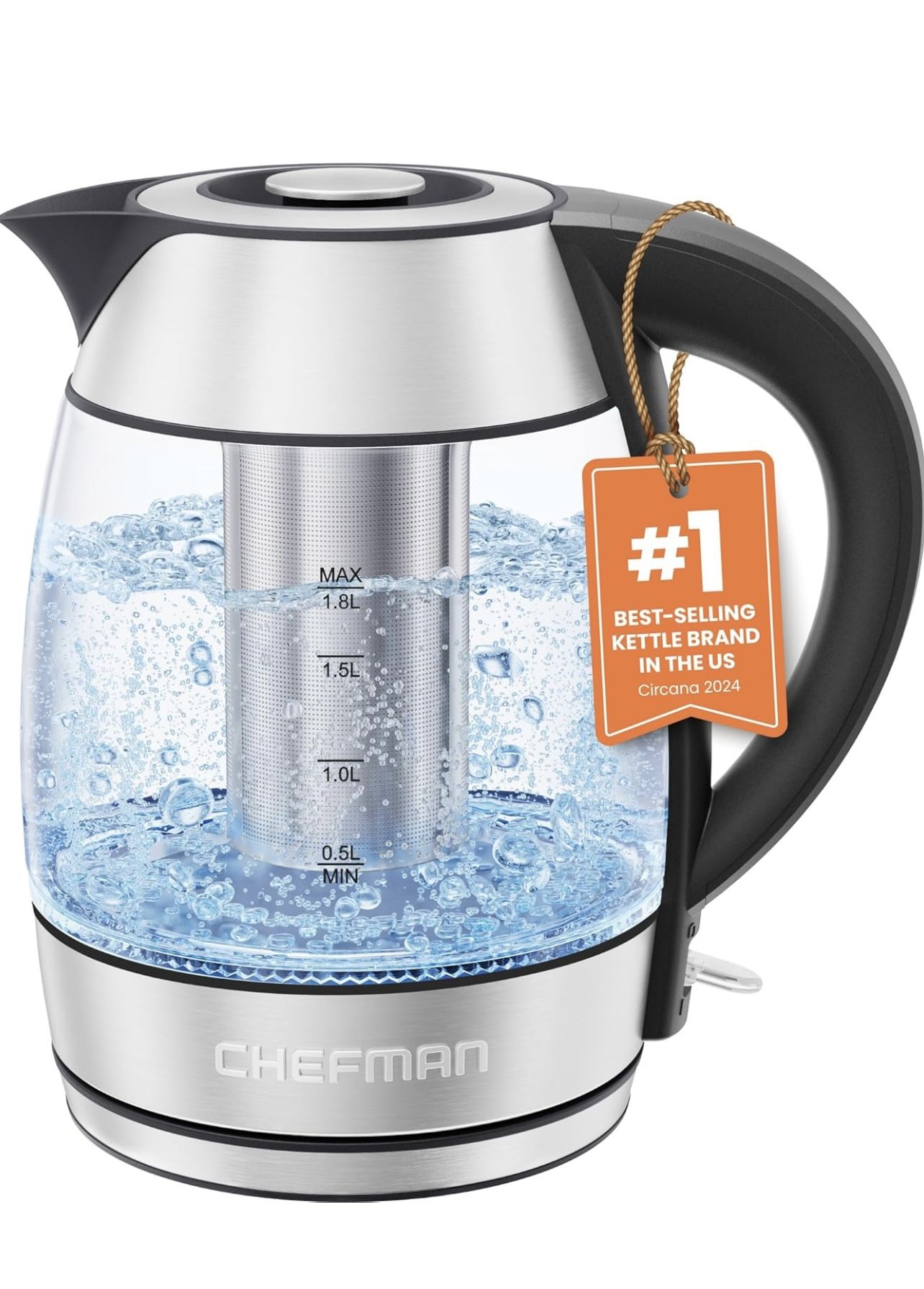 Chefman Electric Kettle 1.8L