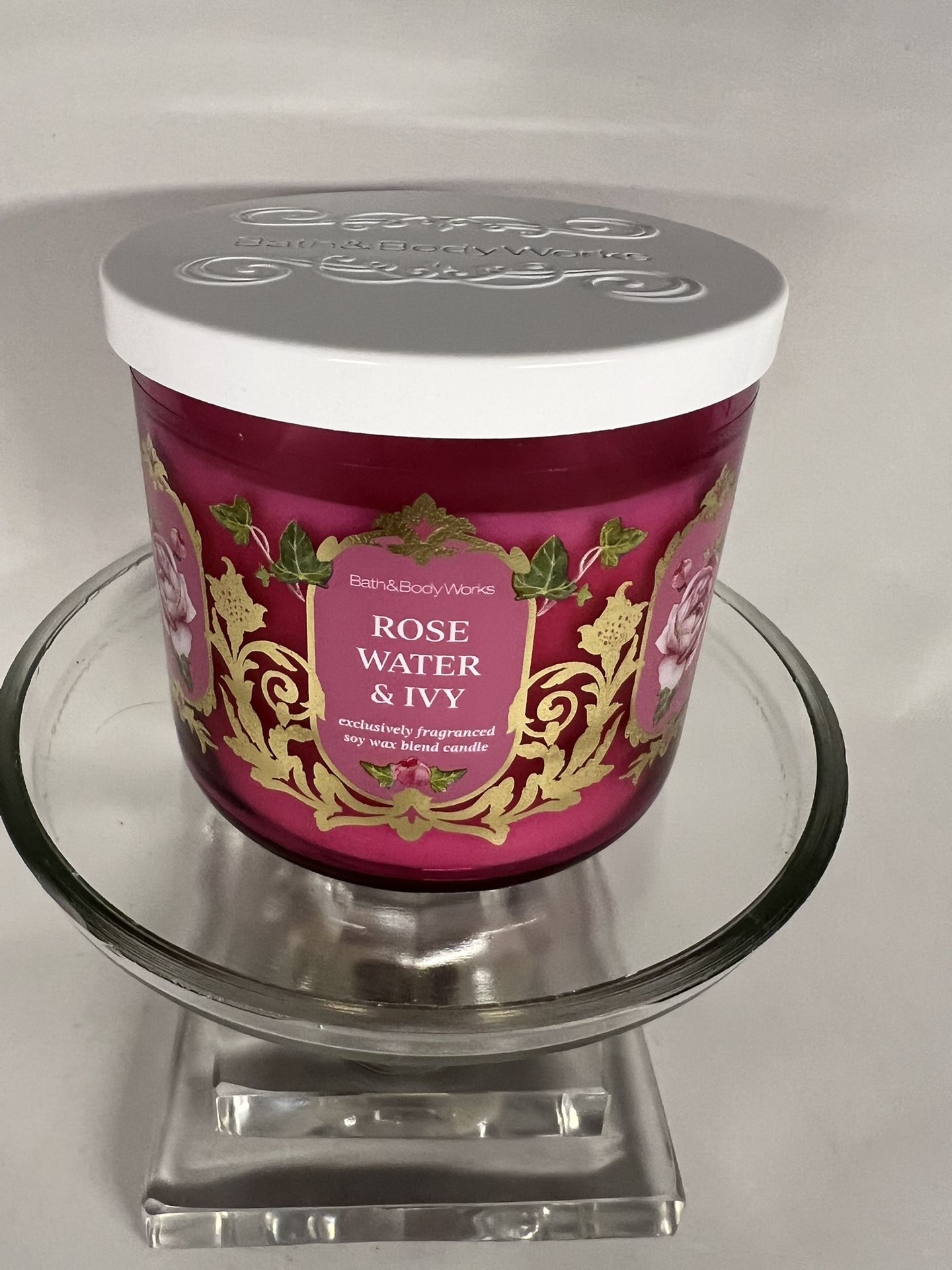 Bath & Body Works Rosewater And Ivy Three Wick Candle