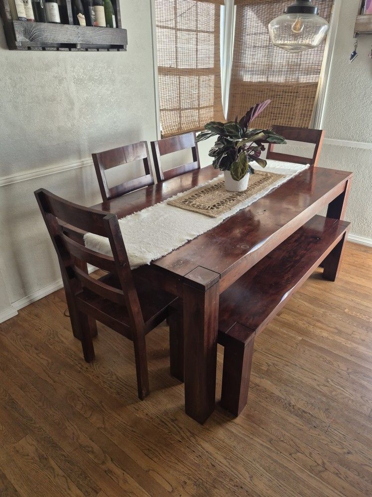 Solid Wood Dining Table.