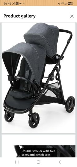 Graco Ready2Grow 2.0 Double Stroller Features Bench