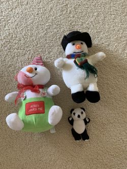 Winter plush toys