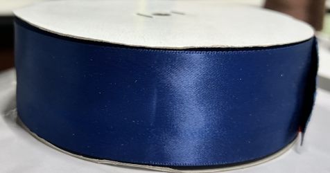 Fabric Ribbon New Blue Satin Double Sided