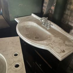  2 Marble Sinks One Turkish Style One Traditional 