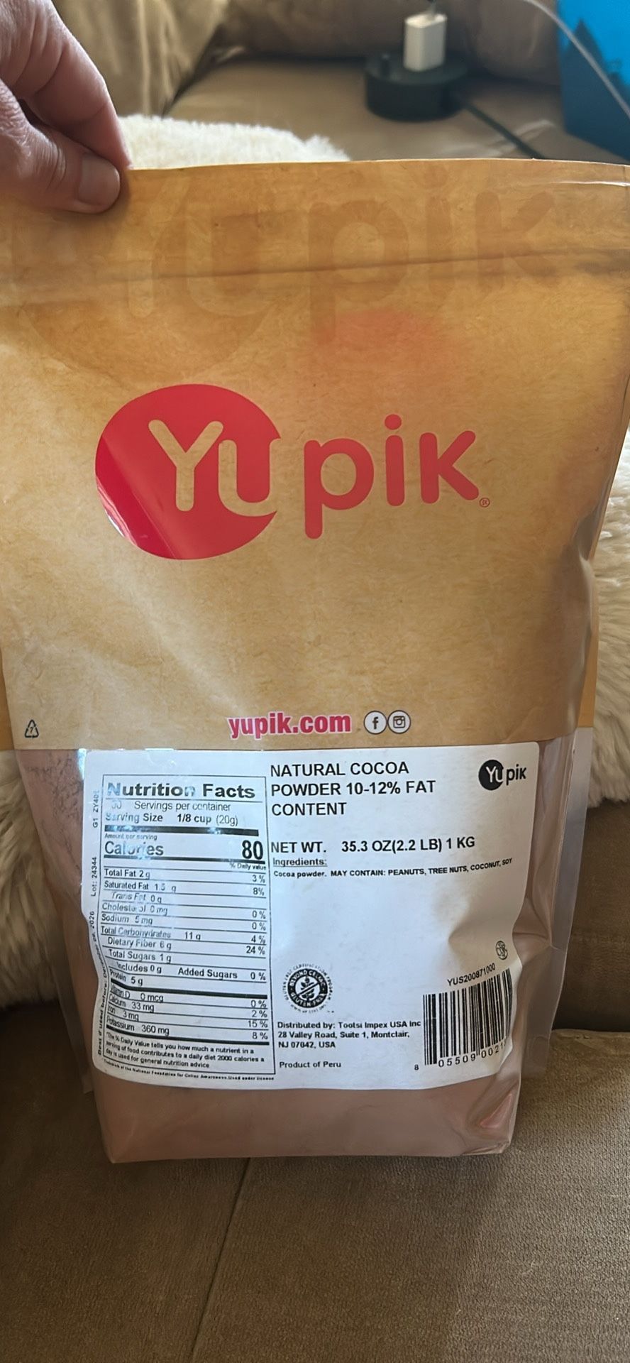 Unopened Cocoa 2.2 Ibs