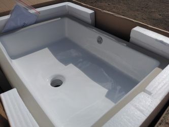 Mocoloo Undermount Ceramic Sink - Sleek, Easy-clean Design 22 In