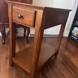 Wood End table / coffee / side table with drawer