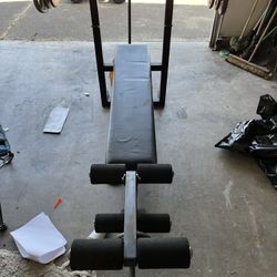 Weight Bench And Bar