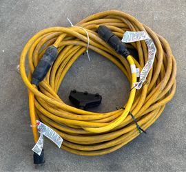 Heavy-Duty Yellow Construction Extension Cord