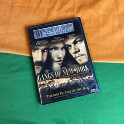 Gangs Of New York Dvd 