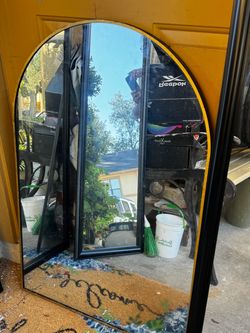 Large Arched Full-Length Wall Mirror