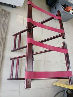 TableCraft 21 Mahogany Tray Stand - 32" (2)