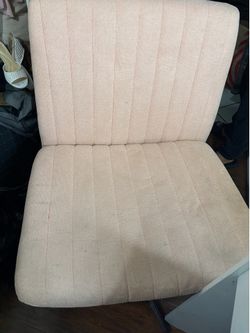 Peach Vanity Chair