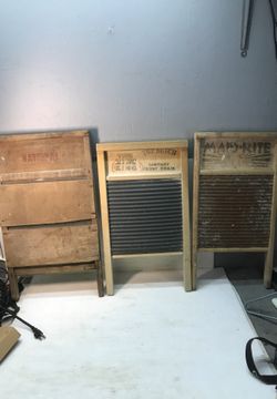 Lot of 3 national washboards maid rite