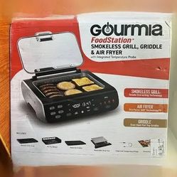 💯 Brand New Gourmia Indoor Grill & Air Fryer