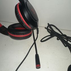 Masacegon H-11 Gaming Headset Black And Red