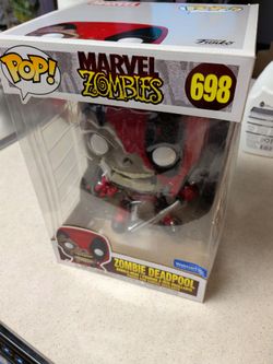 Marvel Zombies Jumbo Deadpool Funko Pop + Comics