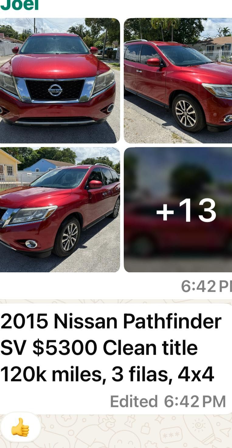 2015 Nissan Pathfinder Ni 4x4