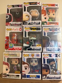 Various Funko pops