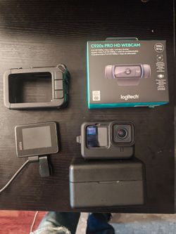 Go pro  10 black - dji mic - Logitech webcam - media mod - -external screen