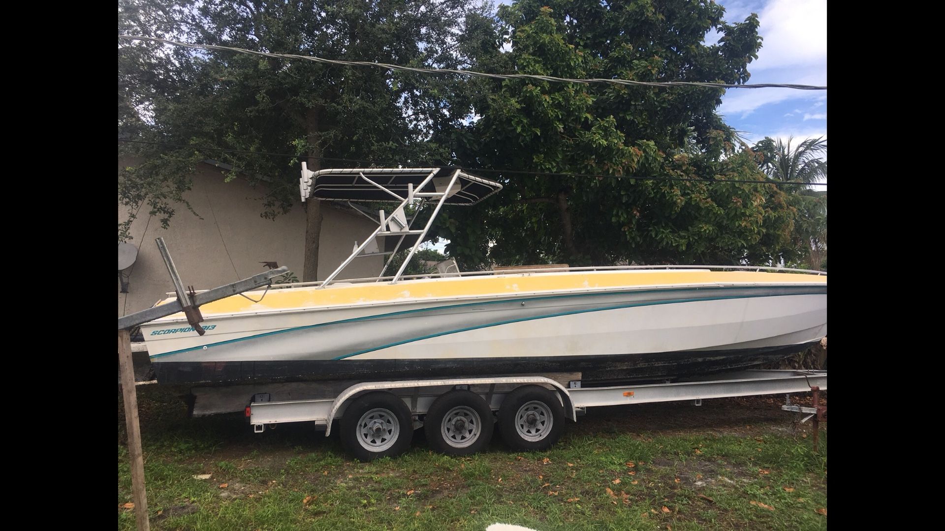 BOAT 32FT SCORPION CENTER CONSOLE HULL