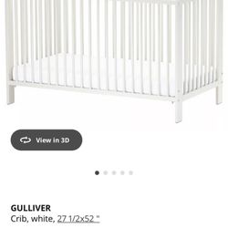 IKEA Baby Crib White With Mattress 