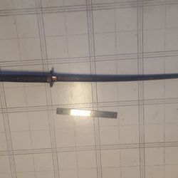 Real Katana 440 Stainless Steel Over 28-in Blade Adorn Handle And Cross Guard