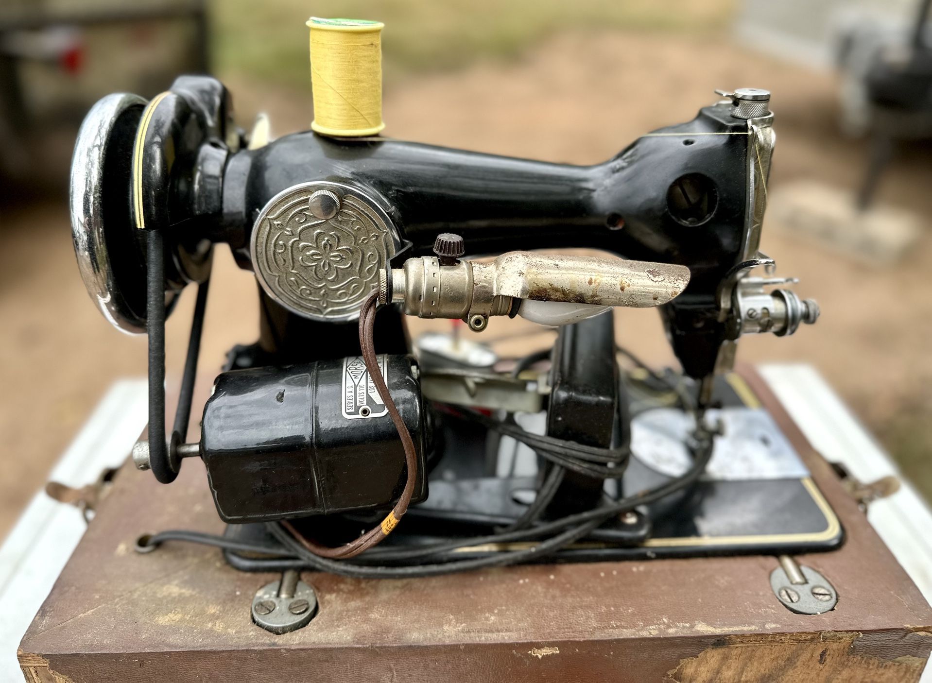 Antique Premier Model 1952 Sewing Machine. 